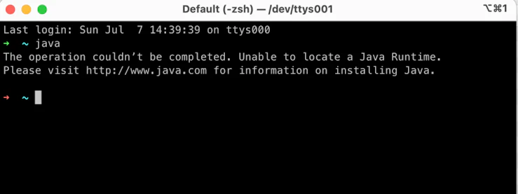 Java licensing - If a user types “java” at a command prompt or an application requests Java on an uninitiated (free of any Java) MacOS system, you will get a response from the OS telling you to visit java.com.